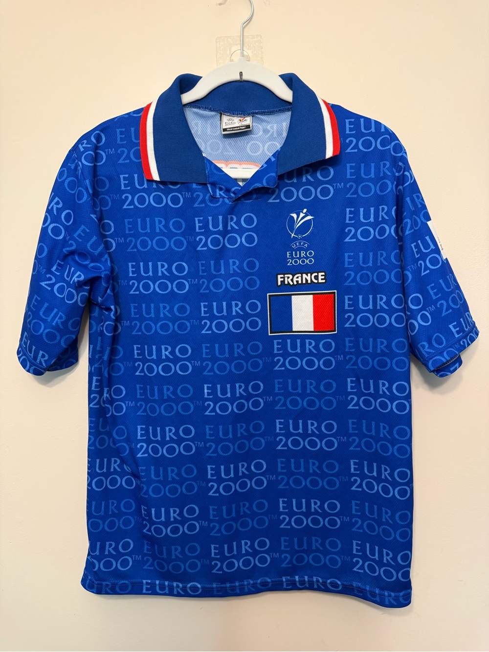 Vintage Soccer Jersey UEFA Fifa France Football Jersey Mens M Euro 2000